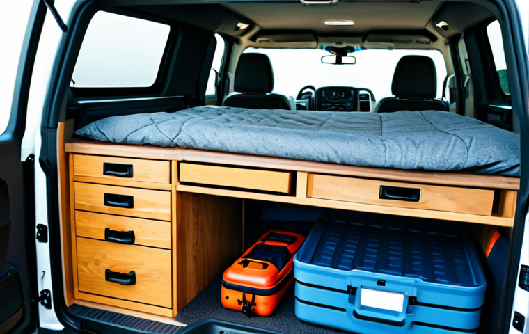 지엠 쉐보레 콜로라도 캠핑카 변환 사례 - **

"A Chevrolet Colorado with a roof top tent mounted on a bed rack, parked in a scenic mountain ca...