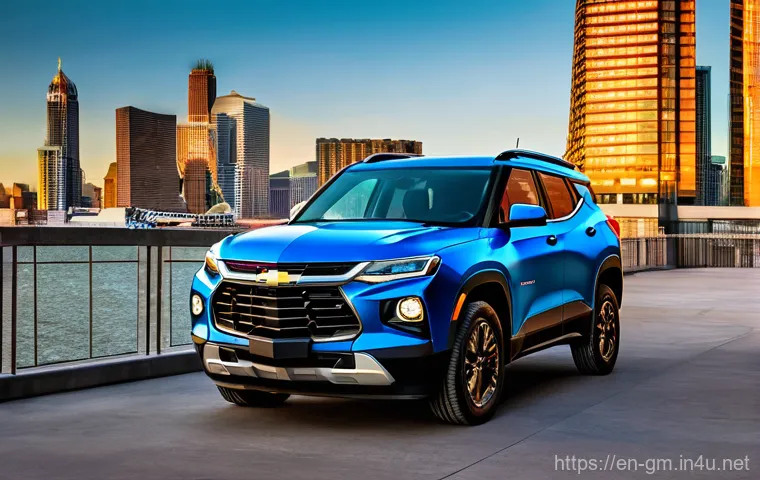 지엠 쉐보레 트레일블레이저와 현대 투싼 비교 - **Image Prompt: 2025 Chevy Trailblazer - Rugged Urban Explorer**
    A high-definition, realistic ph...